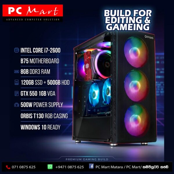 CORE i7-2600 2nd Gen Gaming PC (Used)